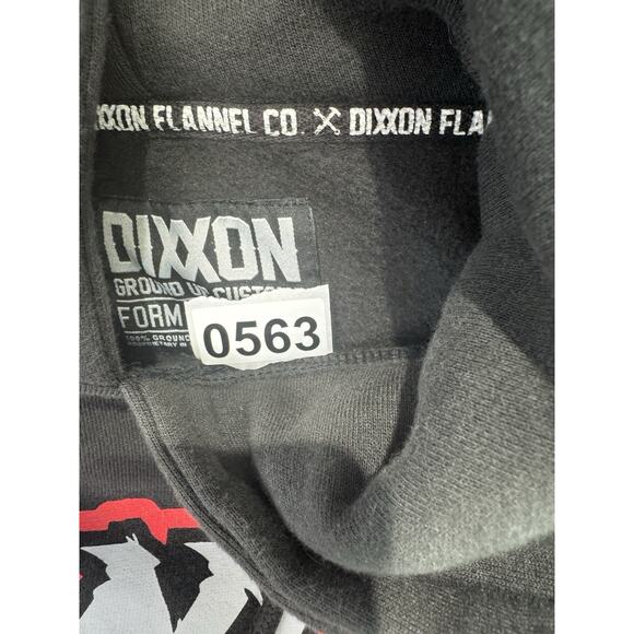 Dixxon Flannel Hoodie Mens XL Form and Function Pullover Sweatshirt Black - Picture 15 of 15